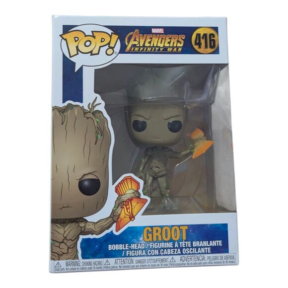 Assorted Lot of 8 Groot Pop Figures In Box - Picture 2 of 9